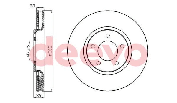 Disque de frein DEEVO BD13900