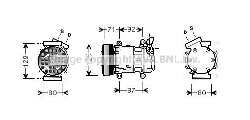 Compresseur, climatisation PRASCO RTK401