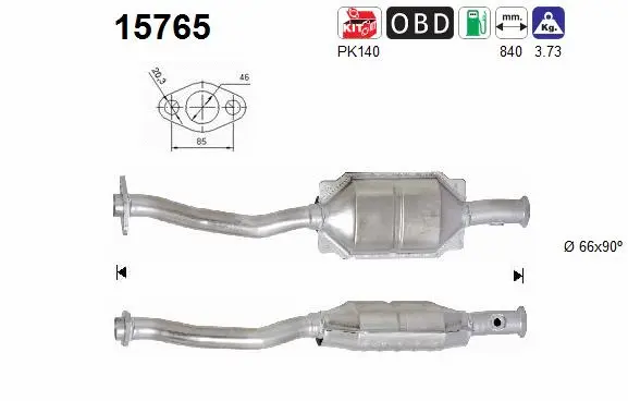 Catalyseur AS 15765