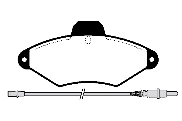 Kit de plaquettes de frein, frein à disque Technika 01015