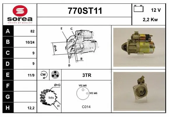 Démarreur STARTCAR 770ST11
