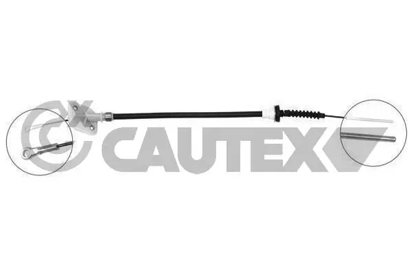 Tirette à câble, commande d'embrayage CAUTEX 766349