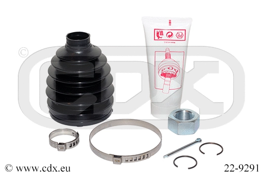 Jeu de joints-soufflets, arbre de commande CDX 22-9291