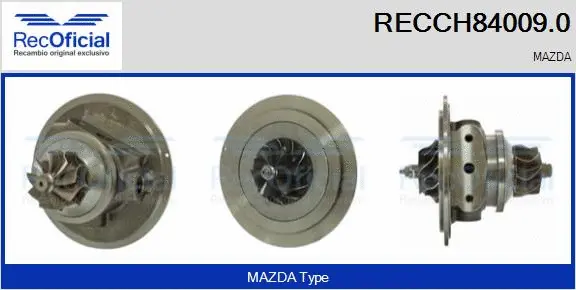Groupe carter, turbocompresseur RECOFICIAL RECCH84009.0