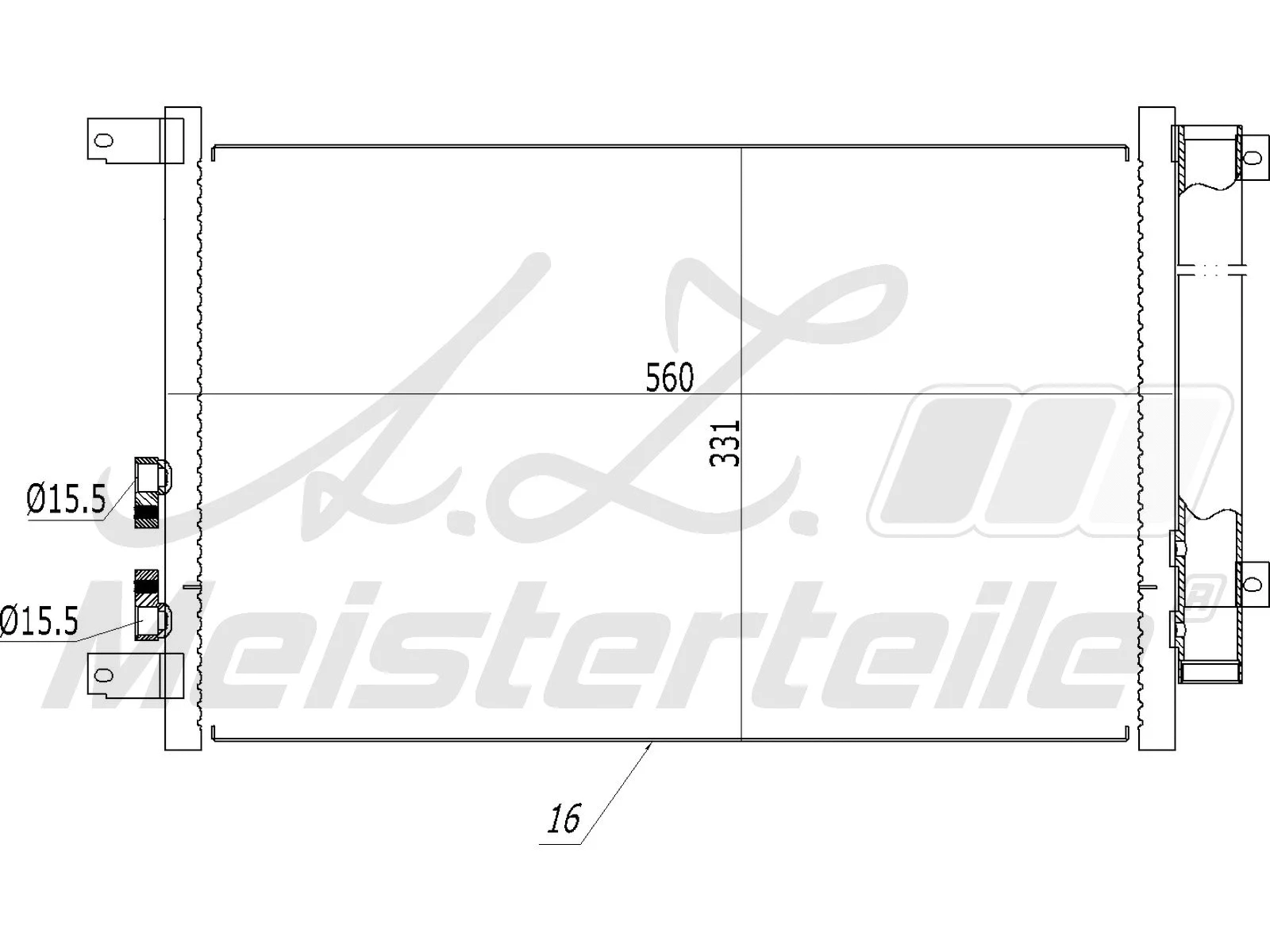 Condenseur, climatisation A.Z. Meisterteile AZMT-45-030-1335