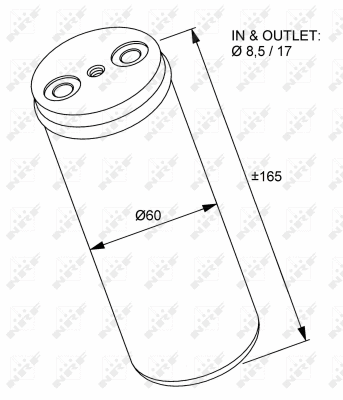Filtre déshydratant, climatisation NRF 33233