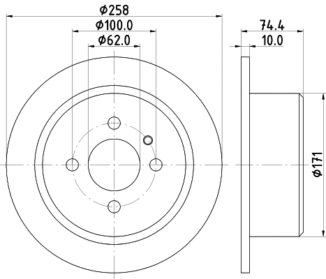 Disque de frein MINTEX MDC1107