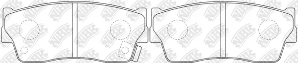 Kit de plaquettes de frein, frein à disque NiBK PN9298