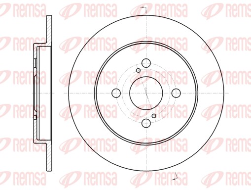 Disque de frein REMSA 61004.00