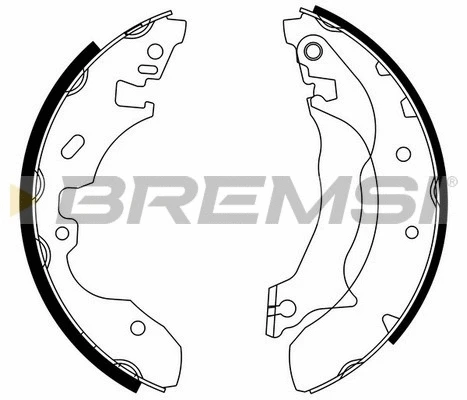 Jeu de mâchoires de frein BREMSI GF0237