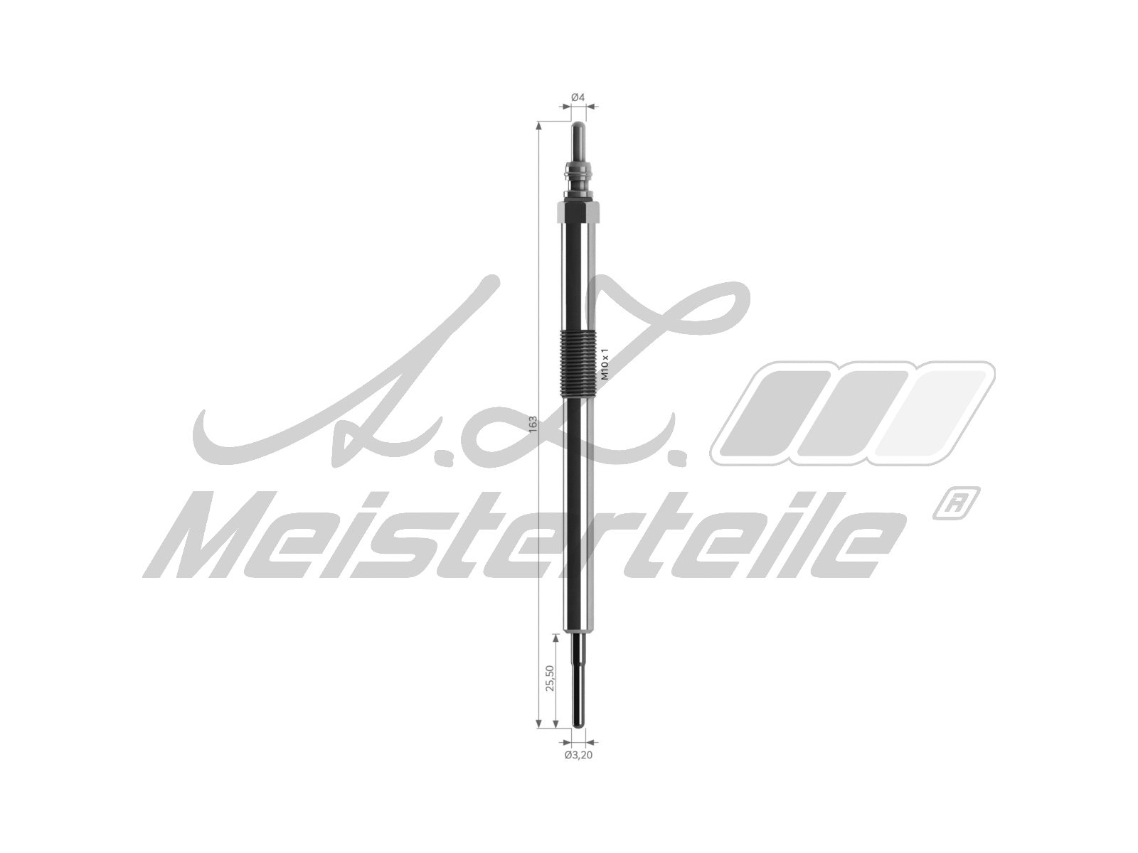 Bougie de préchauffage A.Z. Meisterteile AZMT-49-040-1085