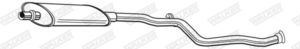 Silencieux central WALKER 72105