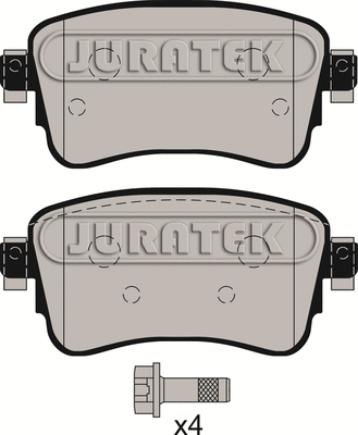 Kit de plaquettes de frein, frein à disque JURATEK JCP8175