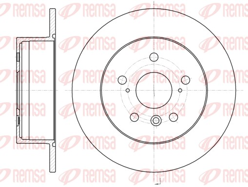 Disque de frein REMSA 61327.00