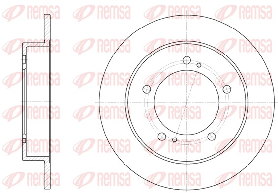 Disque de frein REMSA 6331.00