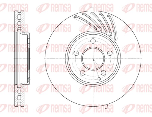 Disque de frein REMSA 61140.10