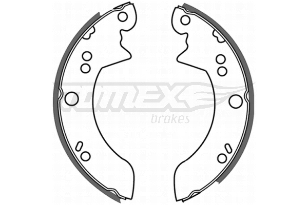 Jeu de mâchoires de frein TOMEX Brakes TX 21-34