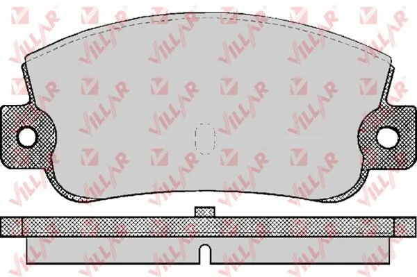 Kit de plaquettes de frein, frein à disque VILLAR 626.0410
