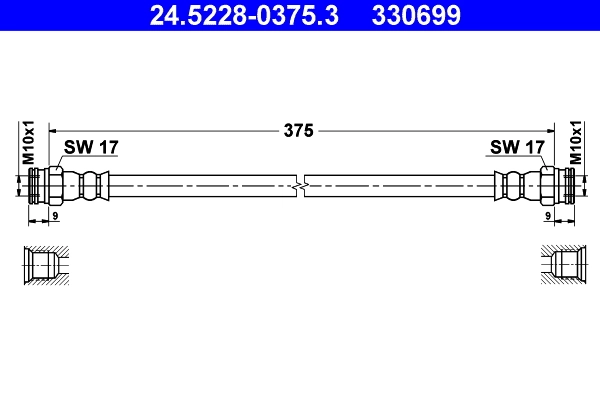 Flexible de frein ATE 24.5228-0375.3
