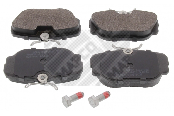 Kit de plaquettes de frein, frein à disque MAPCO 6378