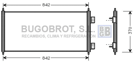 Condenseur, climatisation BUGOBROT 62-FD5303