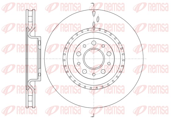 Disque de frein REMSA 61458.10