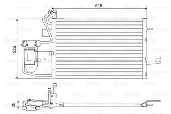Condenseur, climatisation VALEO 814430