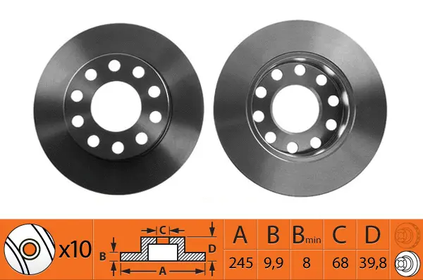 Disque de frein SB BR33126