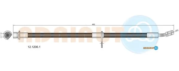 Flexible de frein ADRIAUTO 12.1206.1