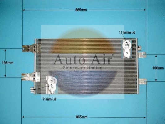 Condenseur, climatisation AUTO AIR GLOUCESTER 16-1383