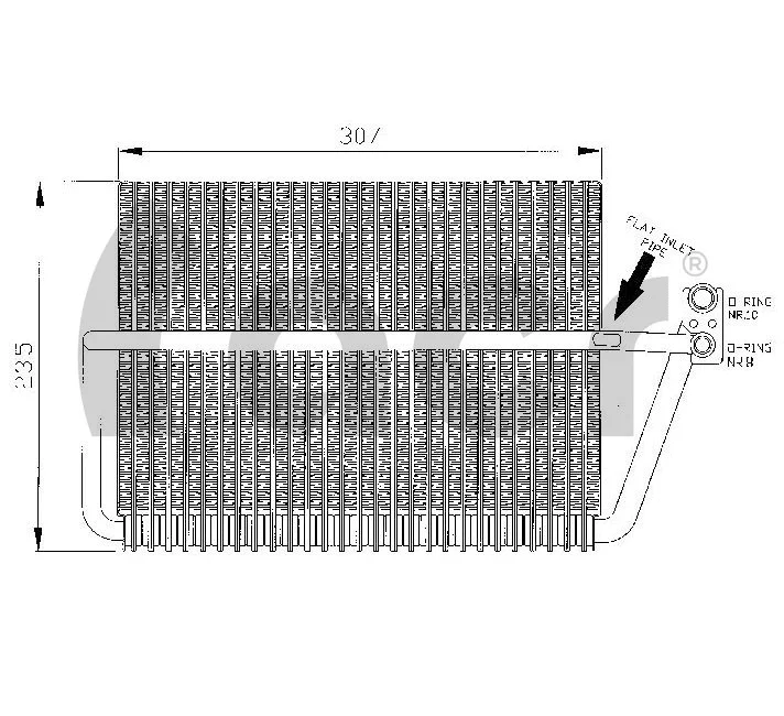 Évaporateur climatisation ACR 310131