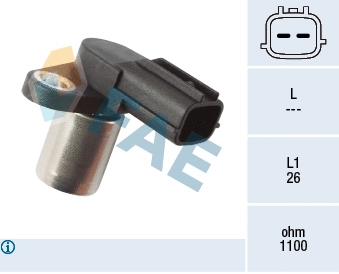 Capteur d'angle, vilebrequin FAE 79421