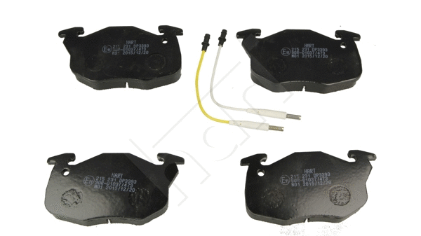 Kit de plaquettes de frein, frein à disque HART 215 231