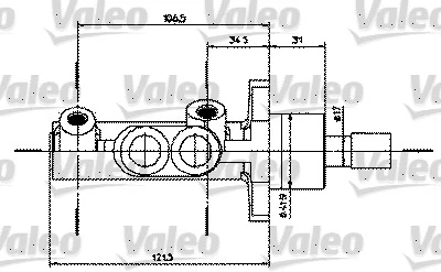 Maître-cylindre de frein VALEO 402231
