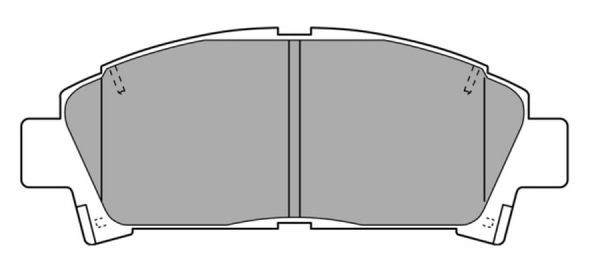 Kit de plaquettes de frein, frein à disque FREMAX FBP-0950