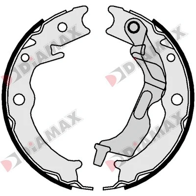 Jeu de mâchoires de frein, frein de stationnement DIAMAX N01370