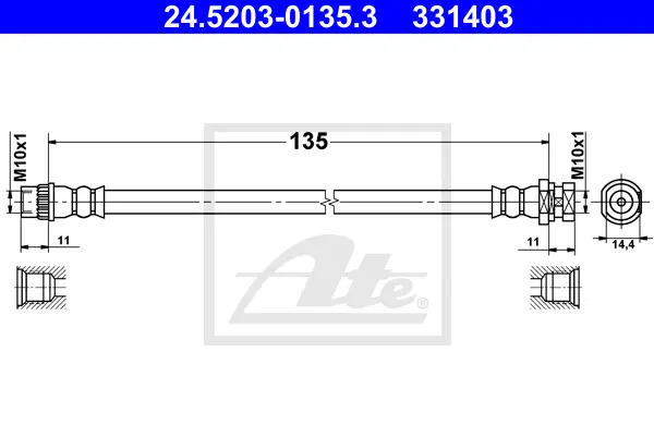 Flexible de frein ATE-APAC 24.5203-0135.3
