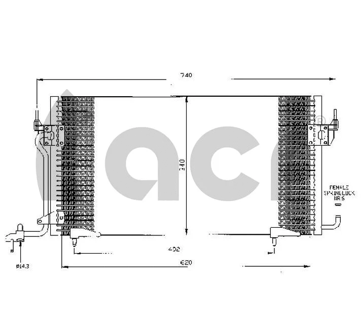 Condenseur, climatisation ACR 300486