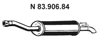Silencieux arrière EBERSPÄCHER 83.906.84