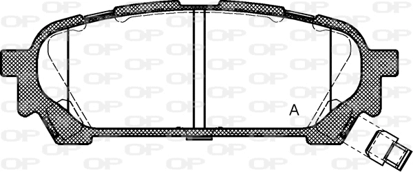 Kit de plaquettes de frein, frein à disque OPEN PARTS BPA1176.01
