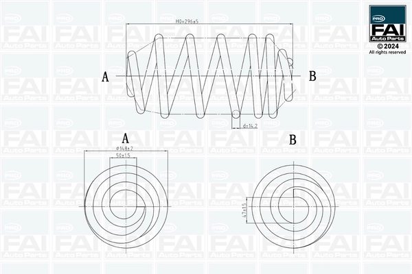 Ressort de suspension FAI AutoParts FPCS111