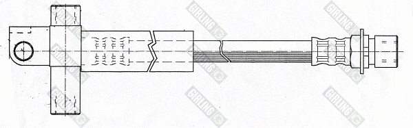 Flexible de frein GIRLING 9001309