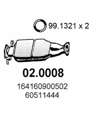 Catalyseur ASSO 02.0008