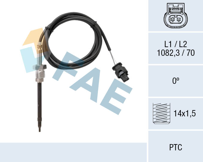 Capteur, température des gaz FAE 68046