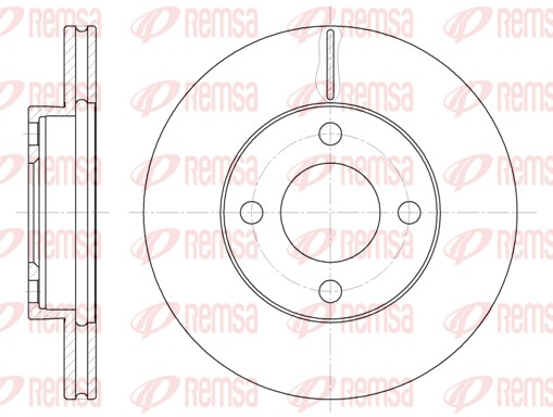 Disque de frein REMSA 6185.10