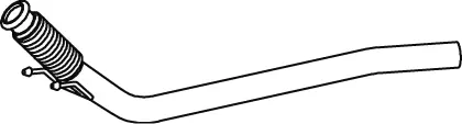 Tuyau d'échappement DINEX 74156
