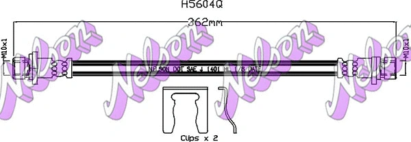 Flexible de frein KAWE H5604Q