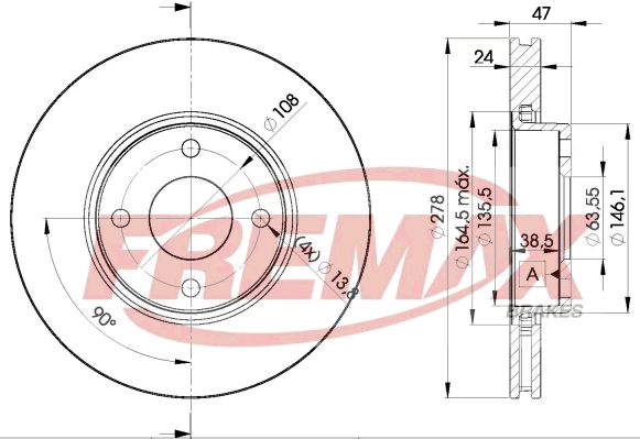 Disque de frein FREMAX BD-6785