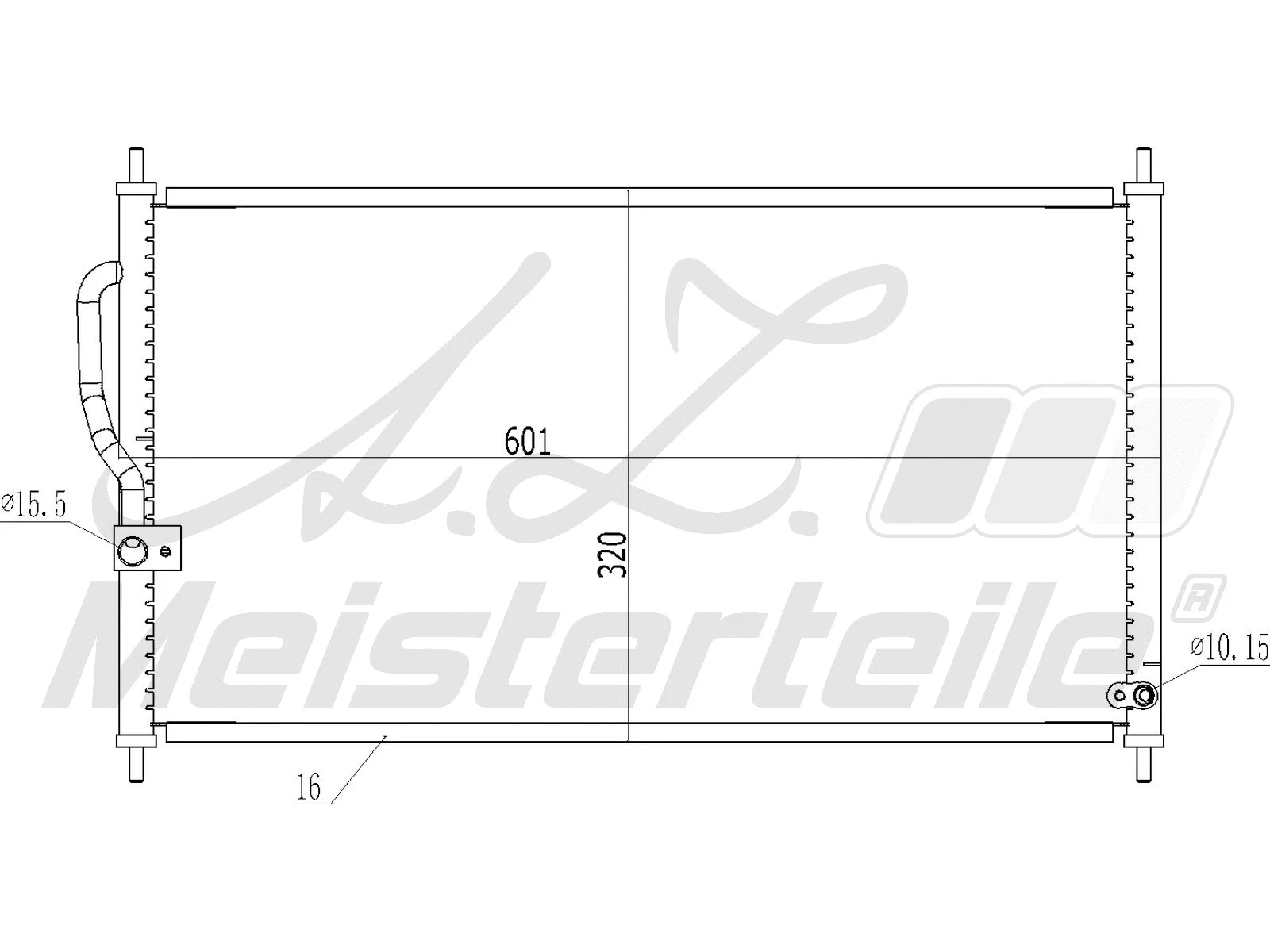 Condenseur, climatisation A.Z. Meisterteile AZMT-45-030-1026