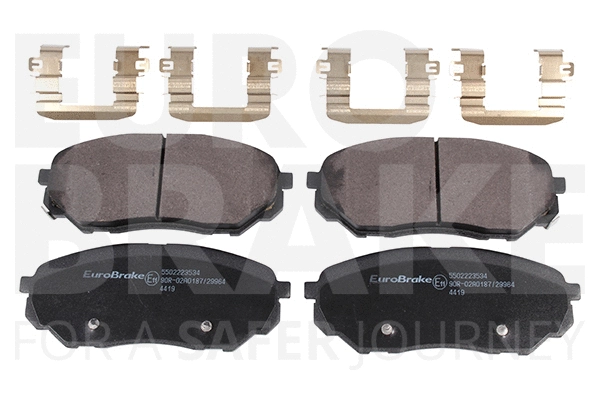 Kit de plaquettes de frein, frein à disque EUROBRAKE 5502223534